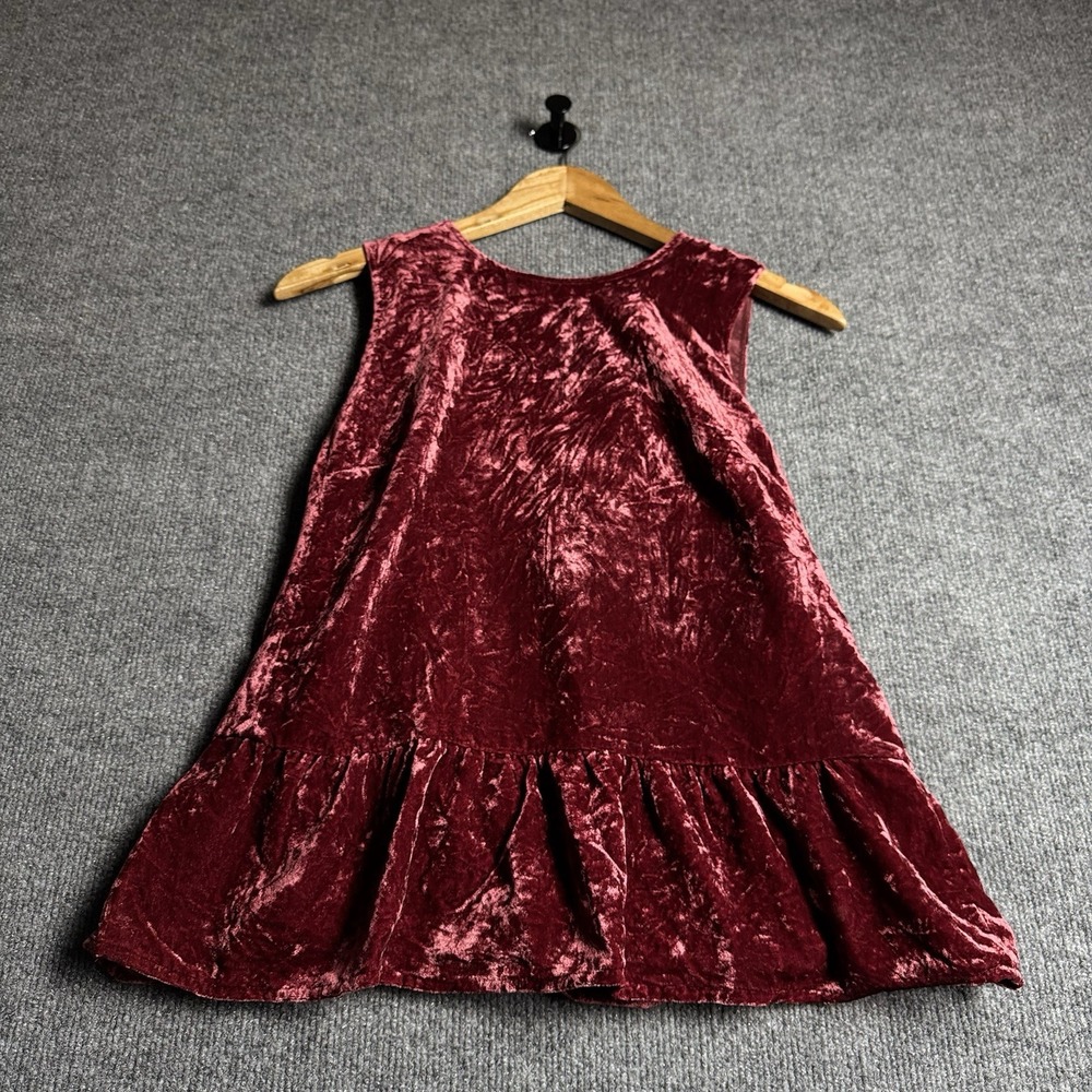 J.Crew 2 Burgundy Crushed Velvet Peplum Top Fairy Goth Whimsigoth Dark Academia